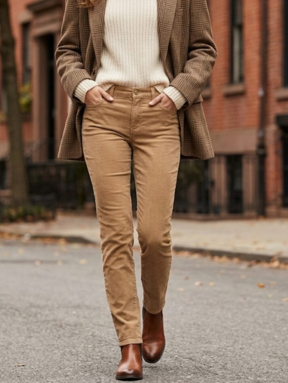 Tommy Hilfiger Tan Stretch Corduroy Pants Size 10